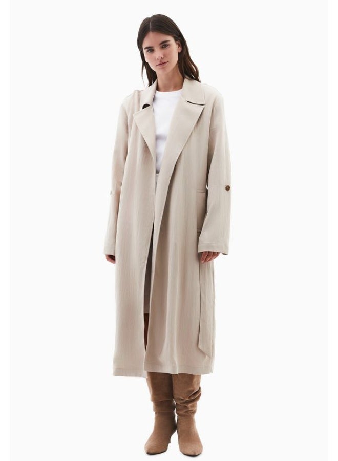 OXXO Belted Trenchcoat-Beige - Image 1